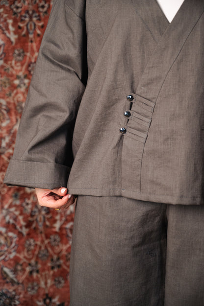 Linen celine set.