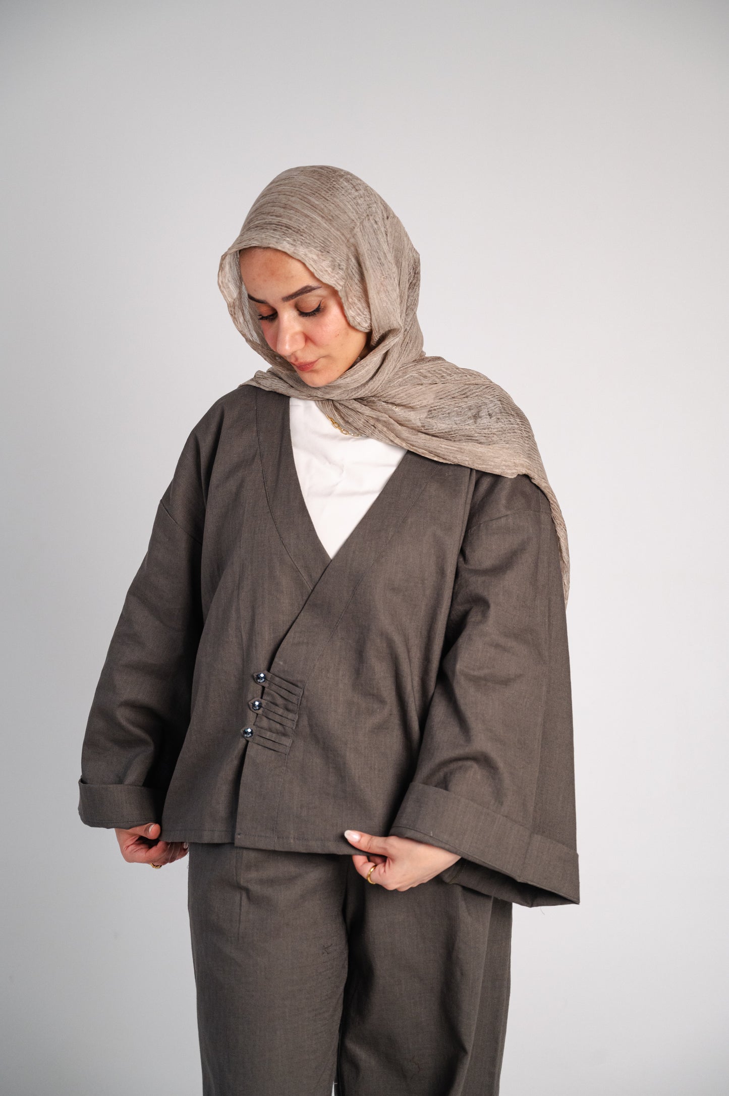Linen celine set.