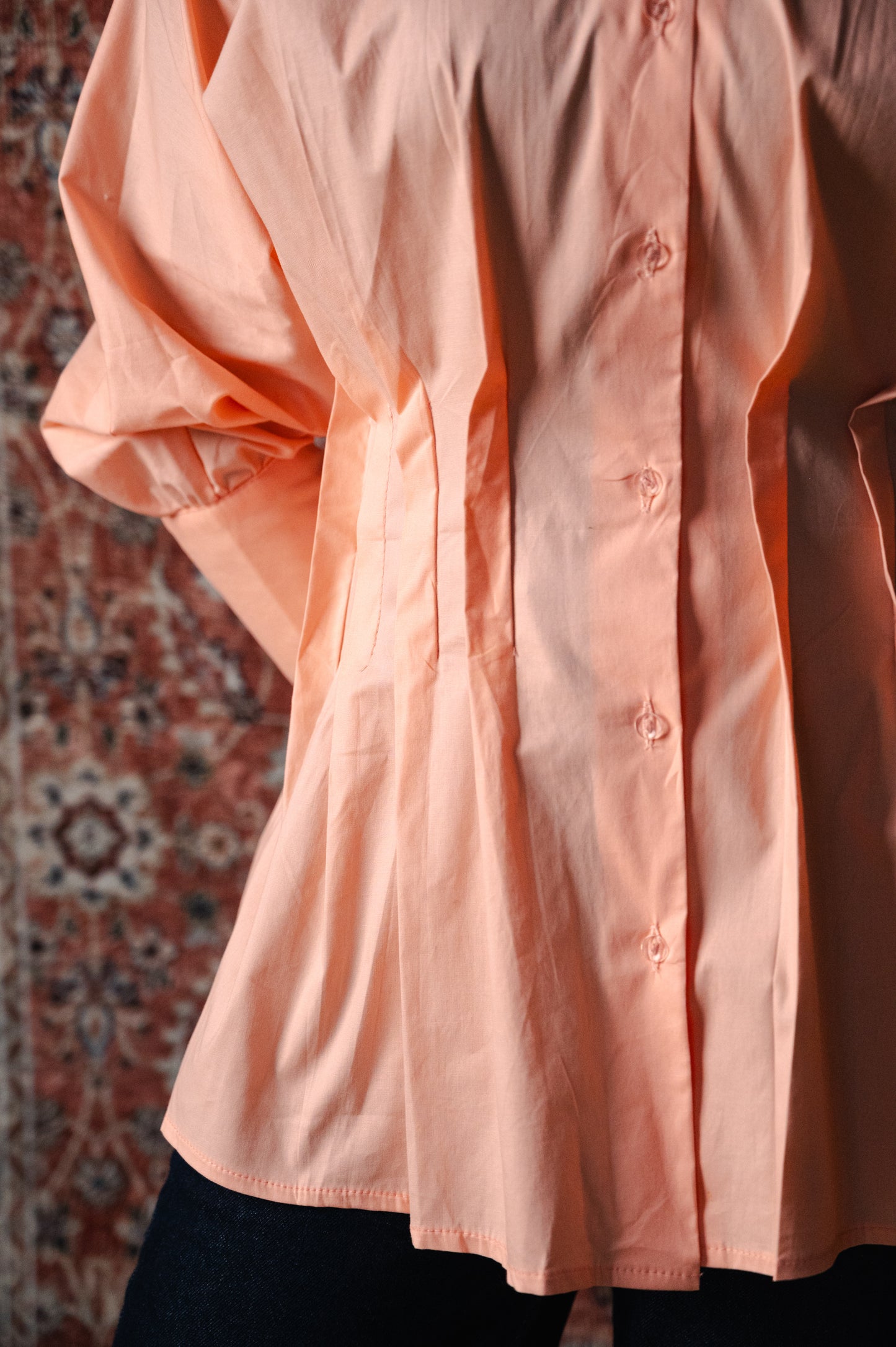 Sculpted poplin blouse
