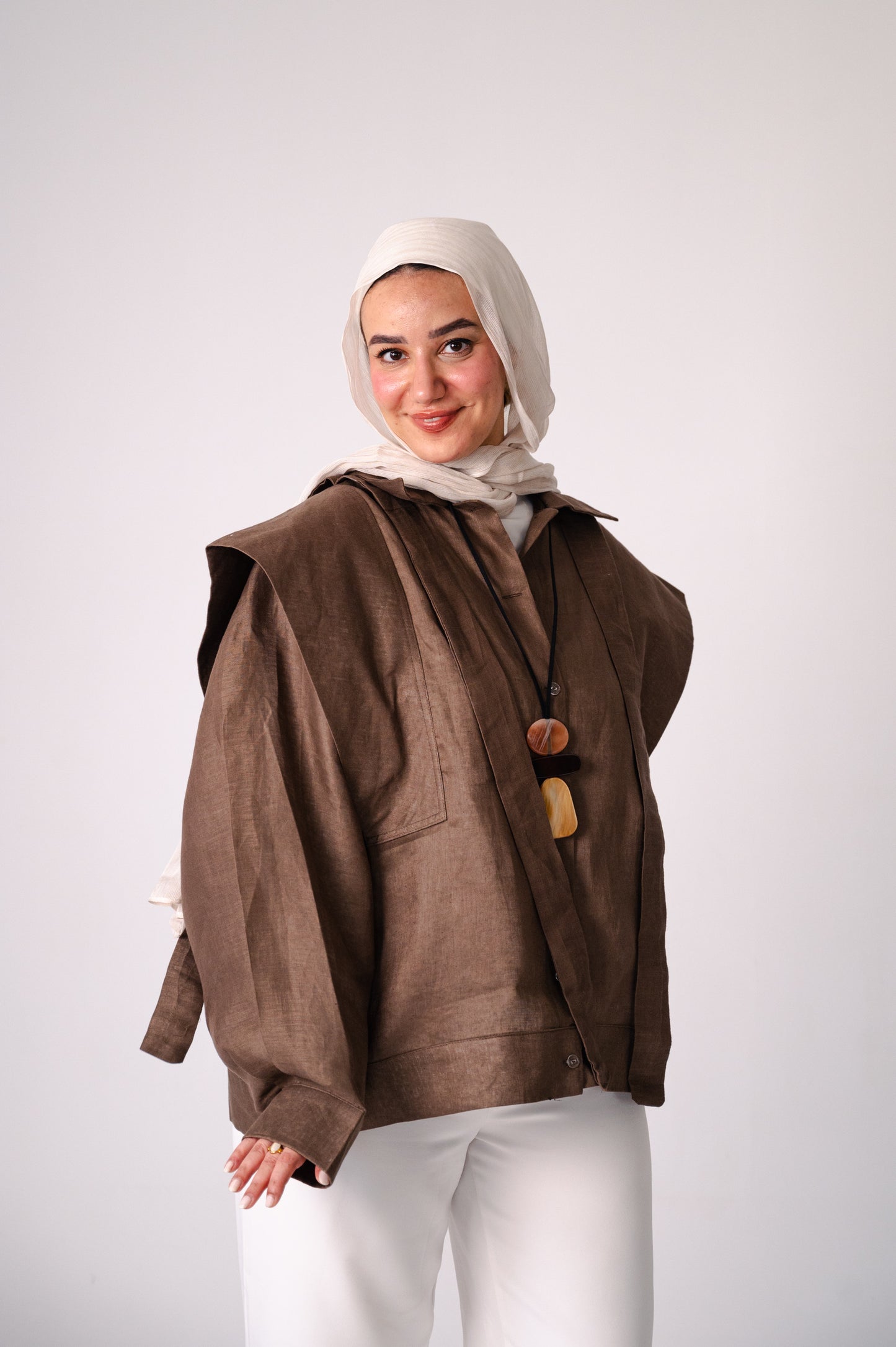 Sage Whisper-Pure Linen Shirt