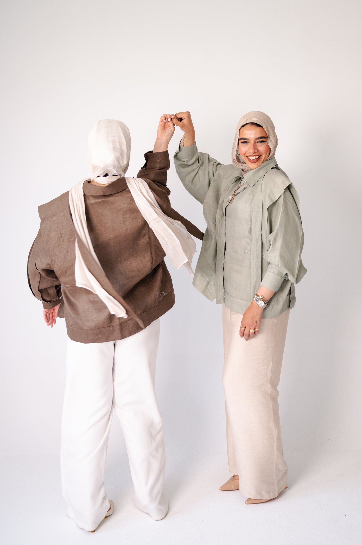 Sage Whisper-Pure Linen Shirt