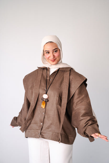 Sage Whisper-Pure Linen Shirt
