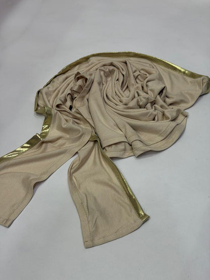 Shima scarf gold/ beige