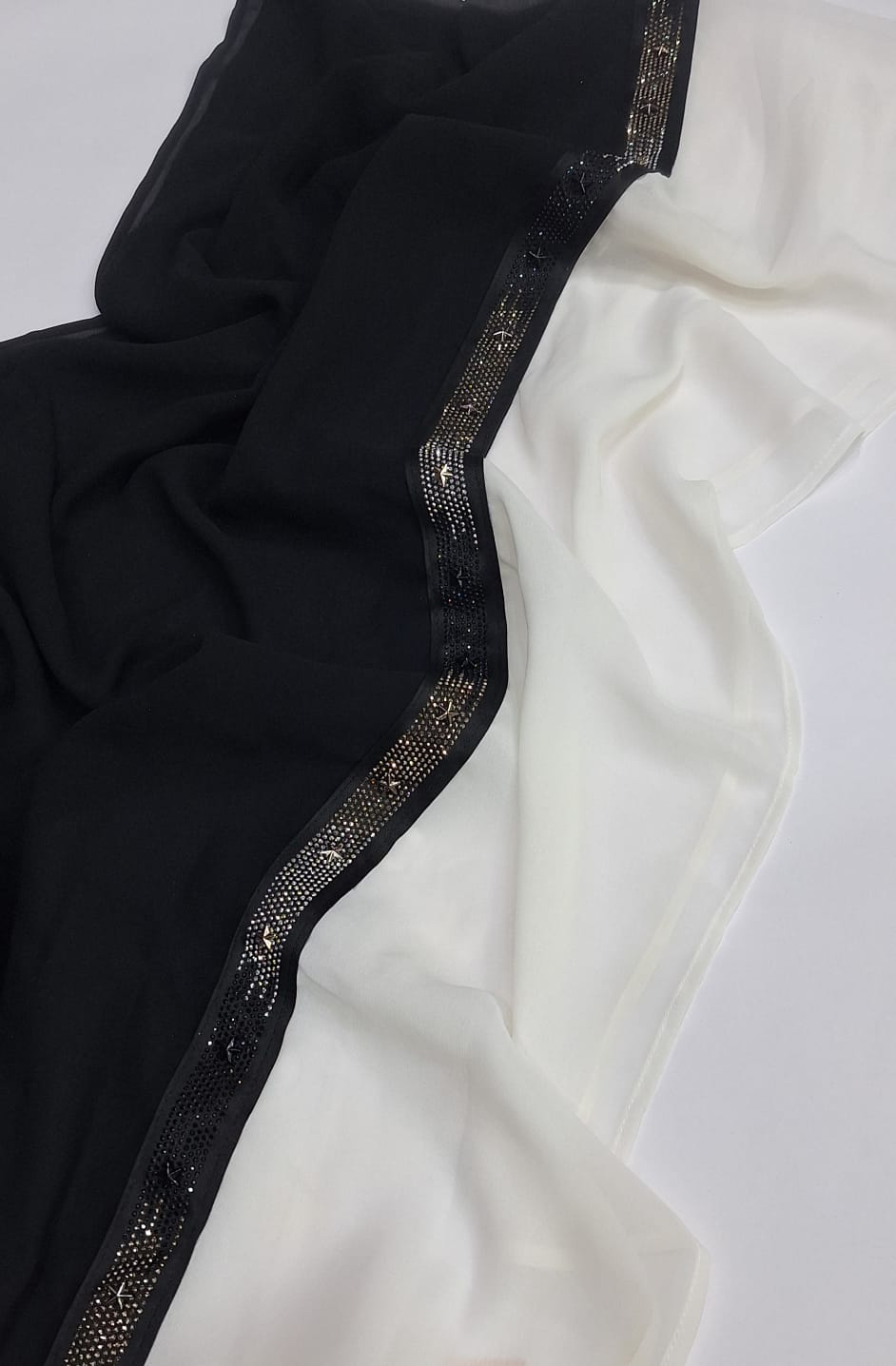 Handmade chiffon scarf last piece