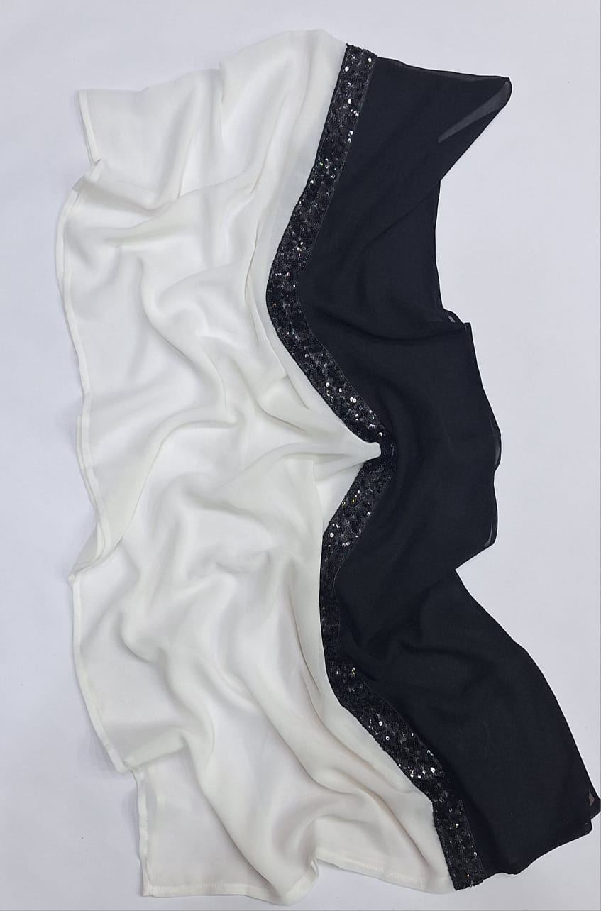Handmade chiffon scarf last piece