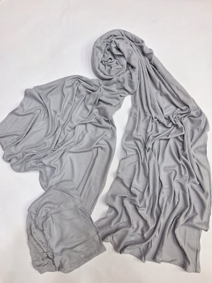 Orelia stripped cotton lycra scarf with matching bandana