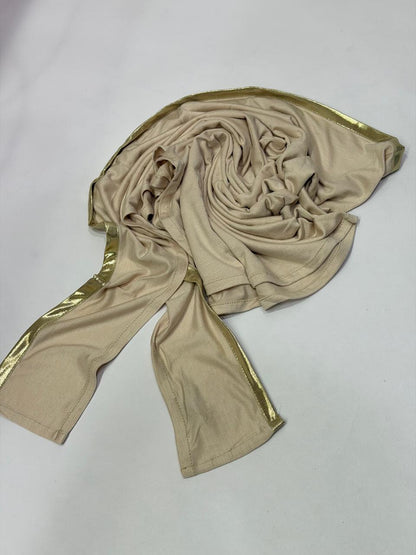 Shima scarf gold/ beige