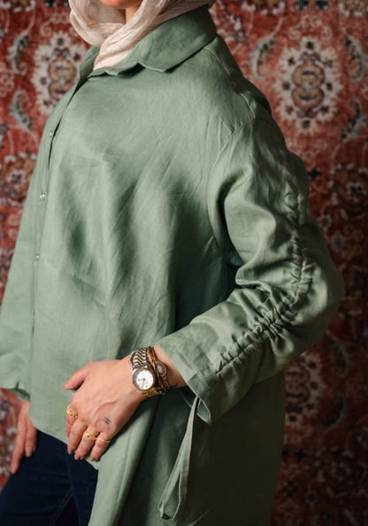 Linen shirt.