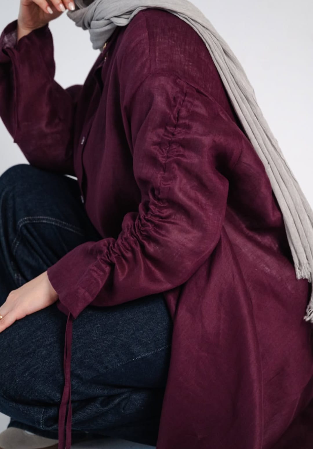 Linen shirt.