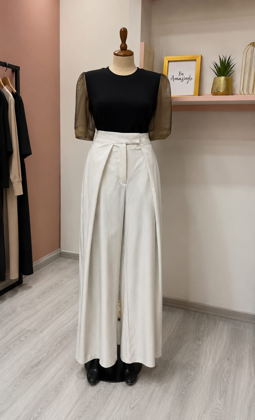 Stripped flap pants