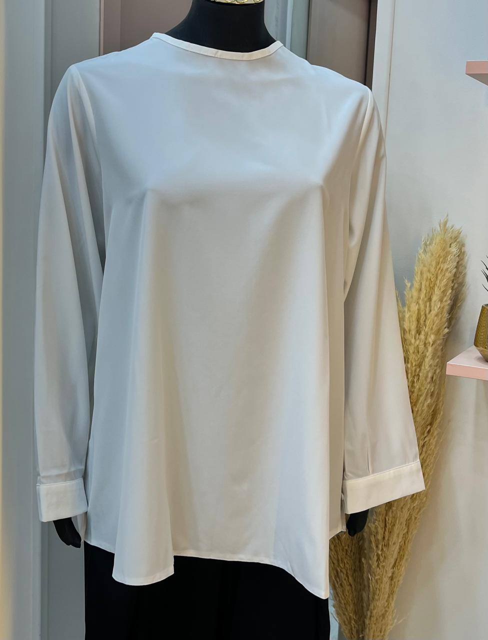 Full sleeves plain crepe undershirt