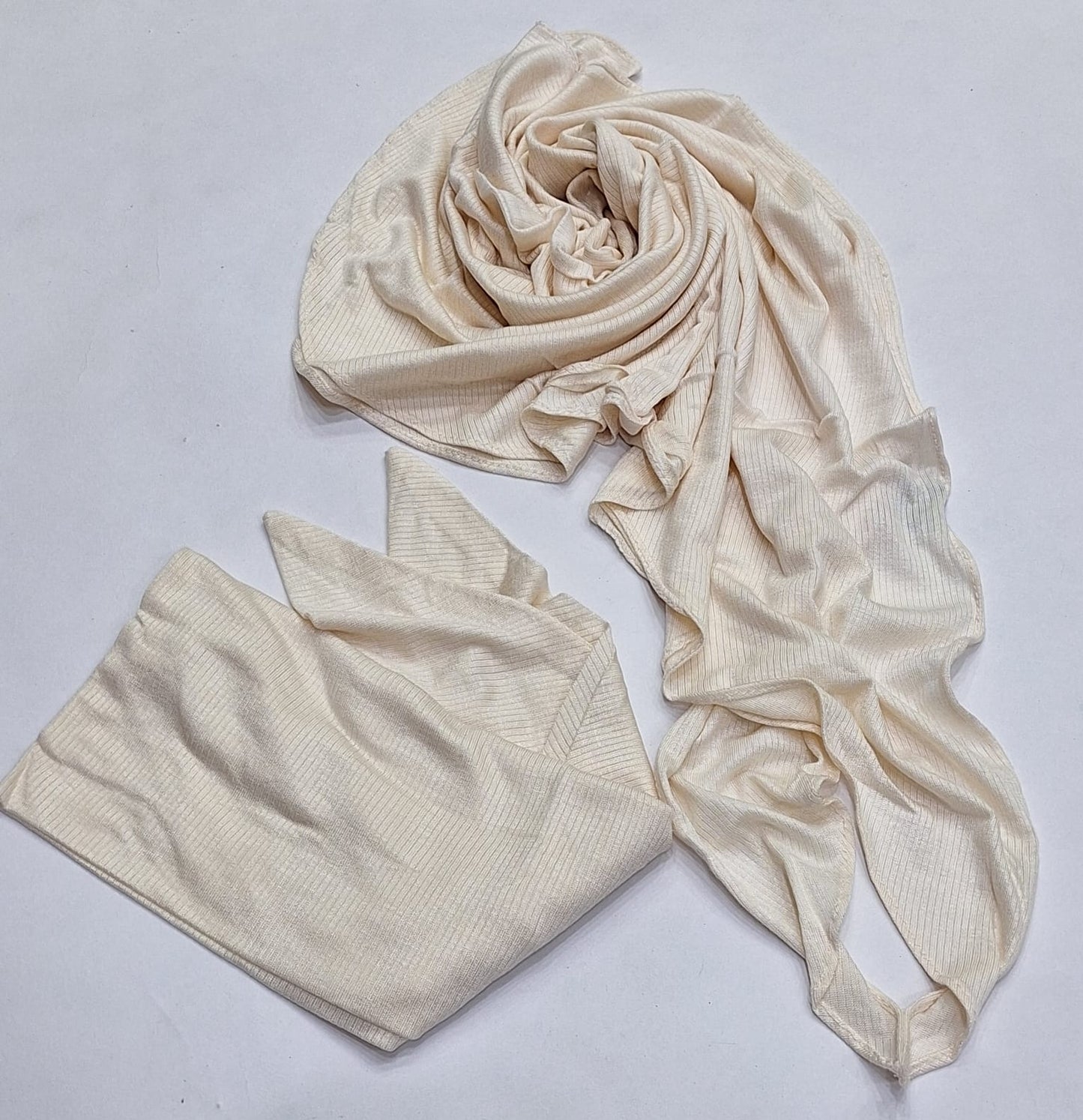 Stripped twist scarf with matching bandana