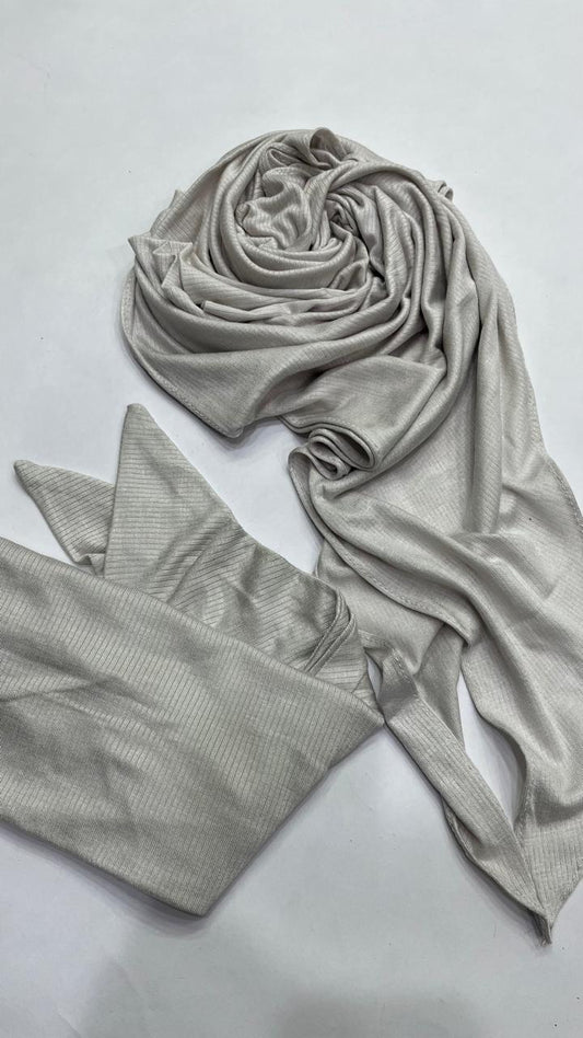 Stripped twist scarf with matching bandana