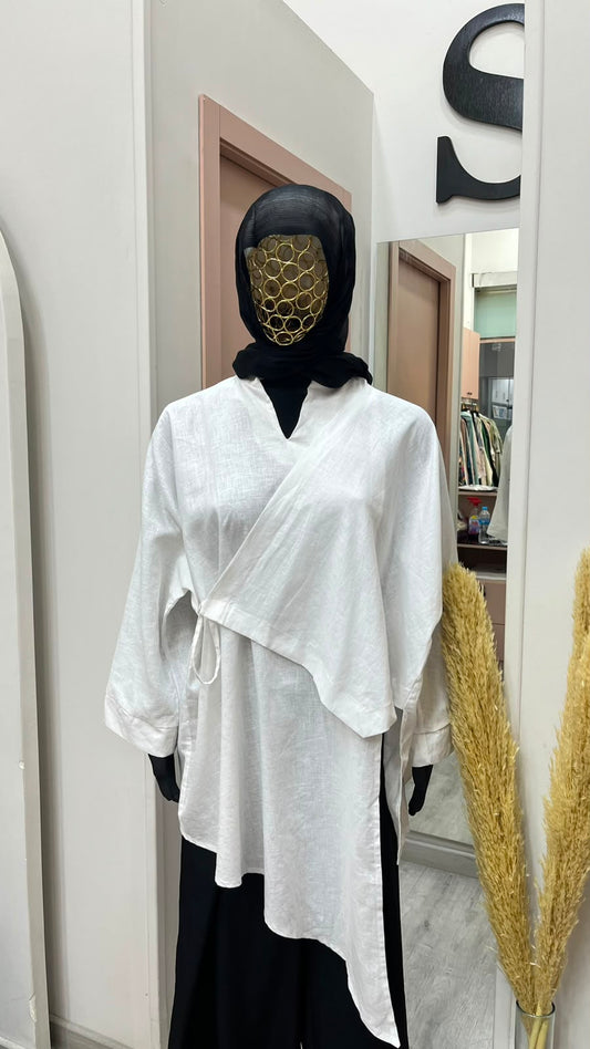 Boho linen blouse