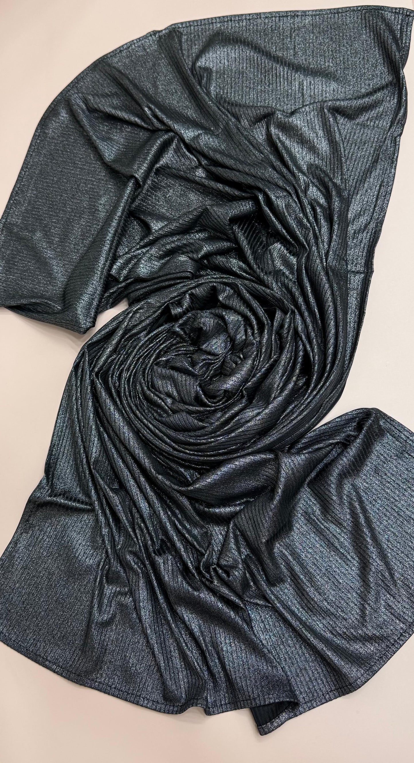 Stripped metallic scarf