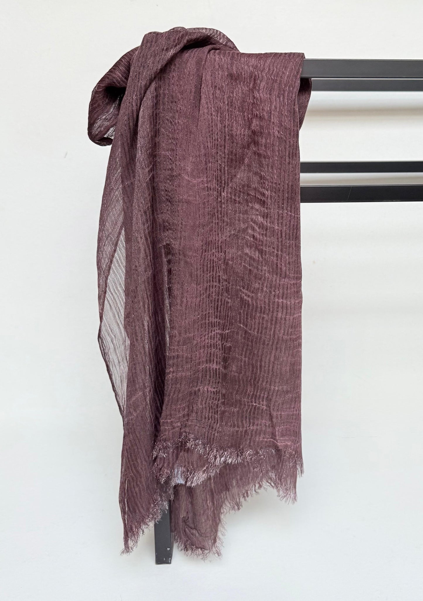 Feather loom scarf