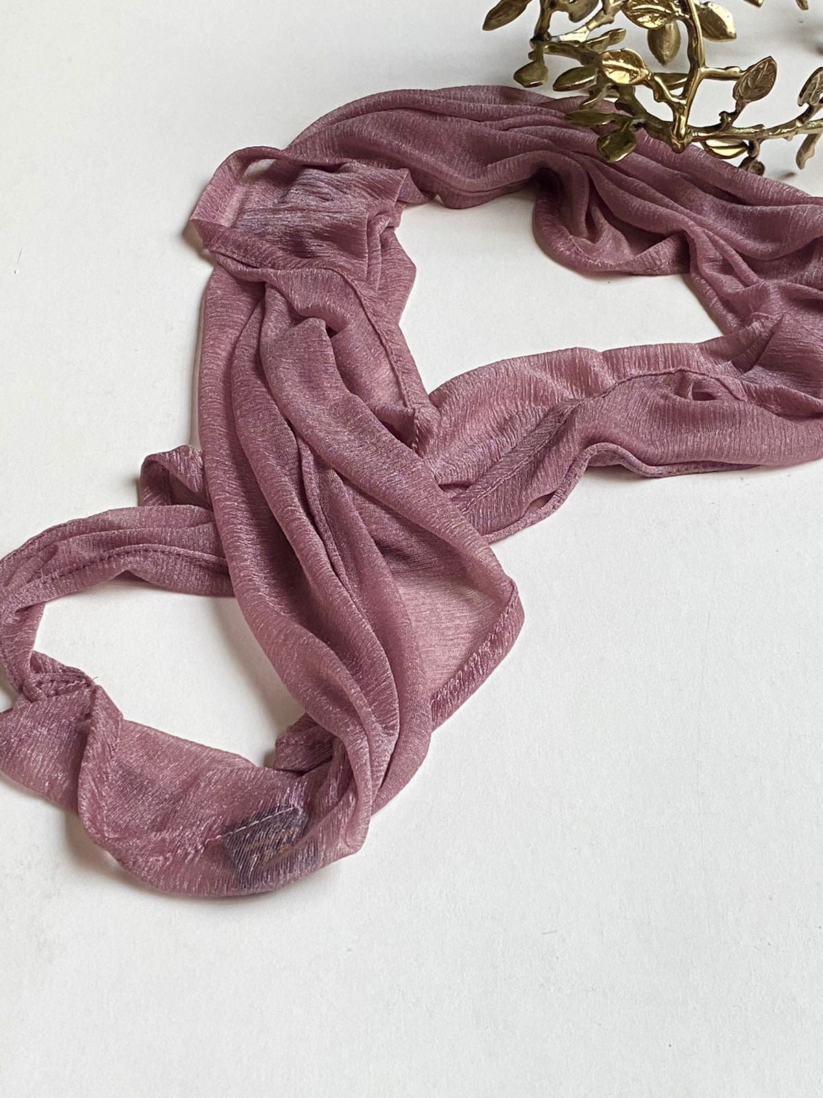 Sheer twist scarf