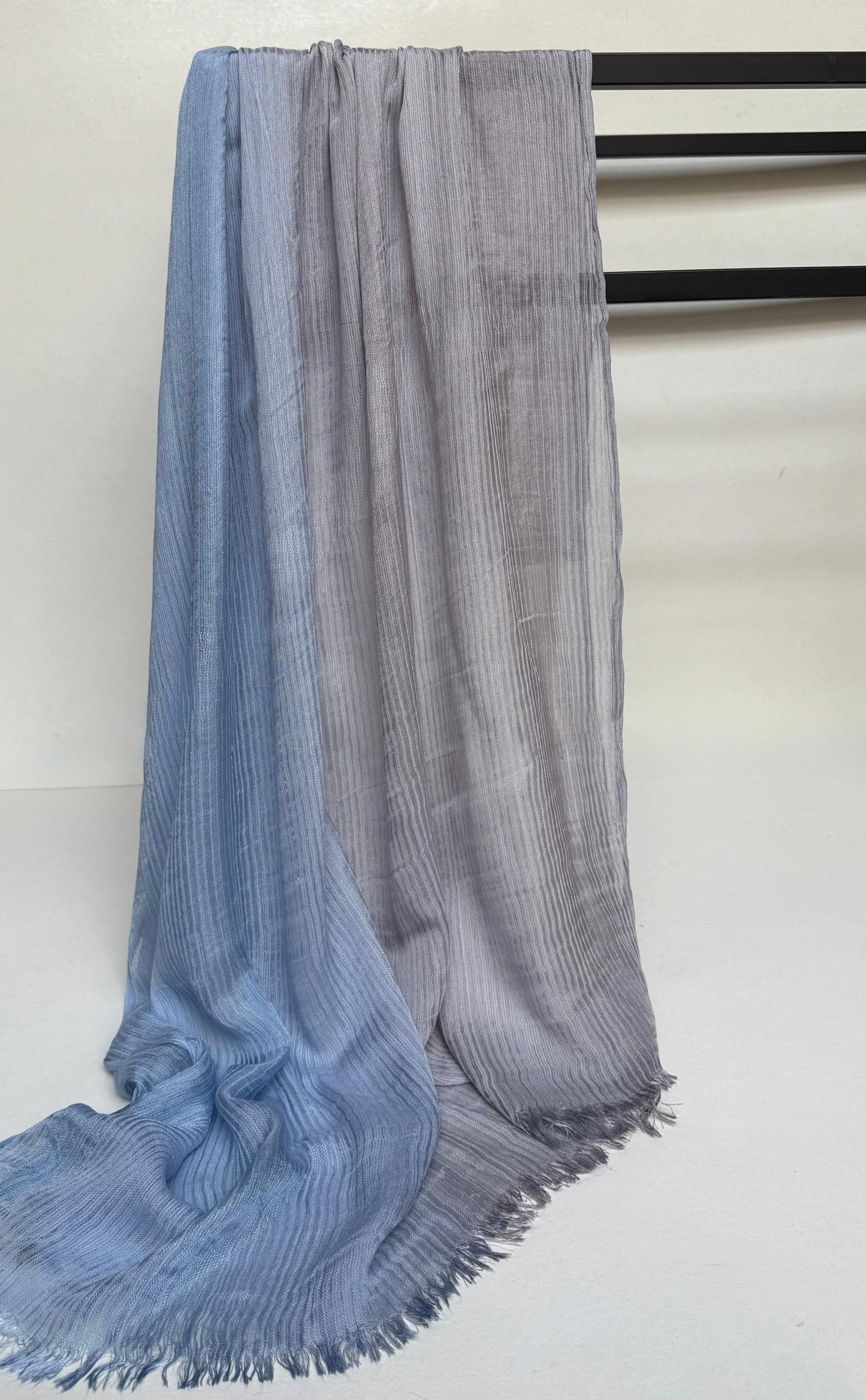 Ombre feather loom scarf.