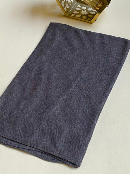 Ribbed cotton lycra scarf