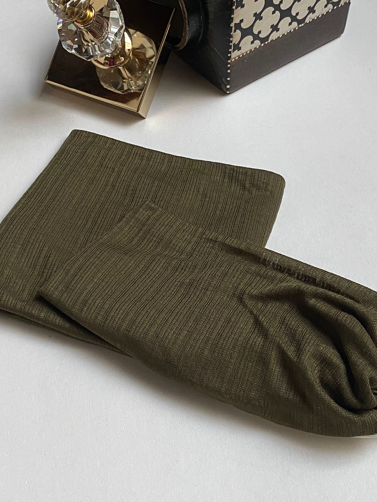 Lulwah twist with matching bandana.