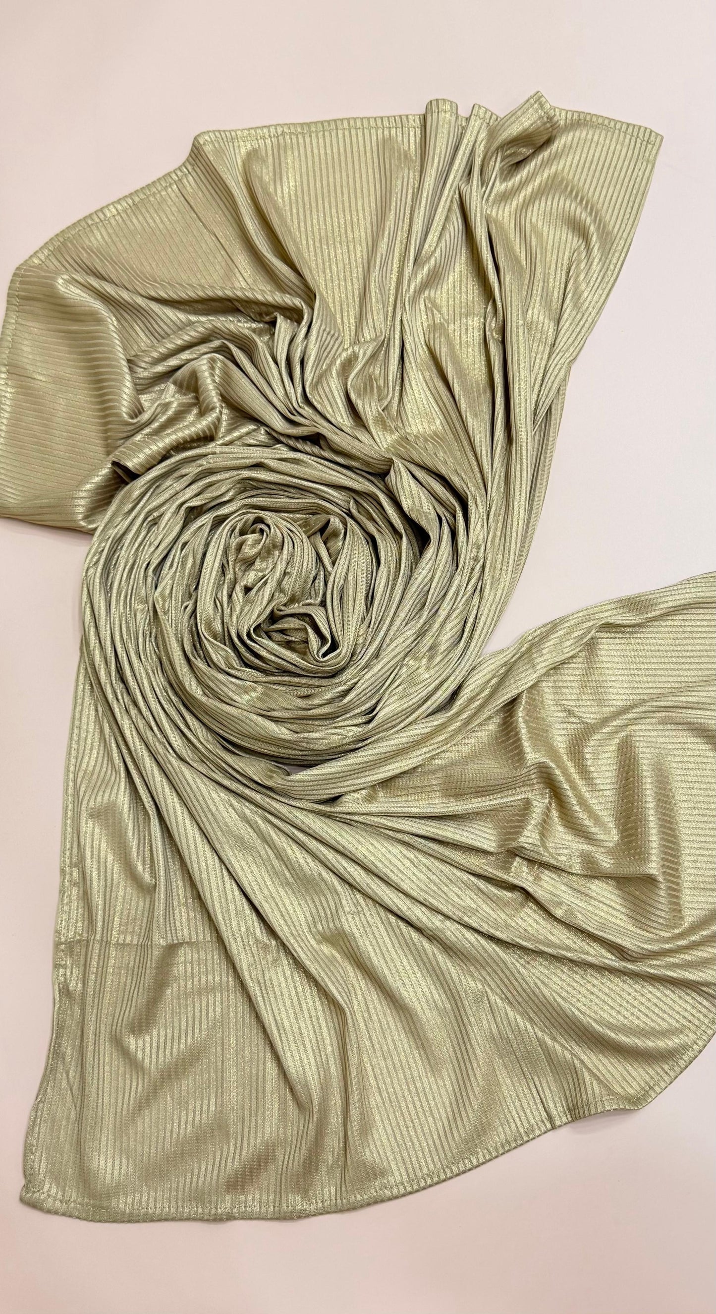 Stripped metallic scarf