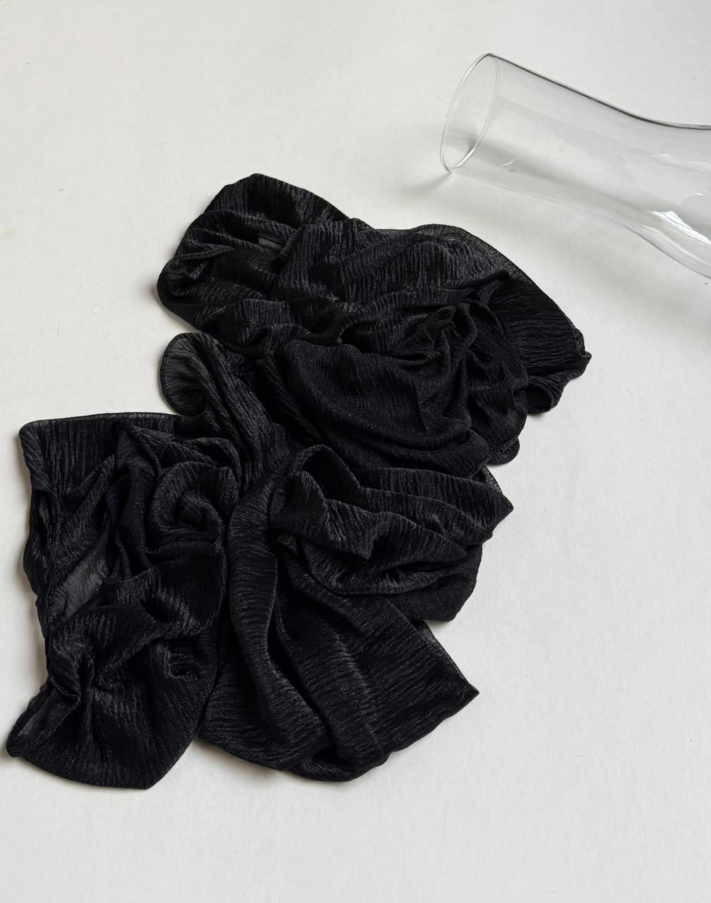 Sheer slip-on scarf