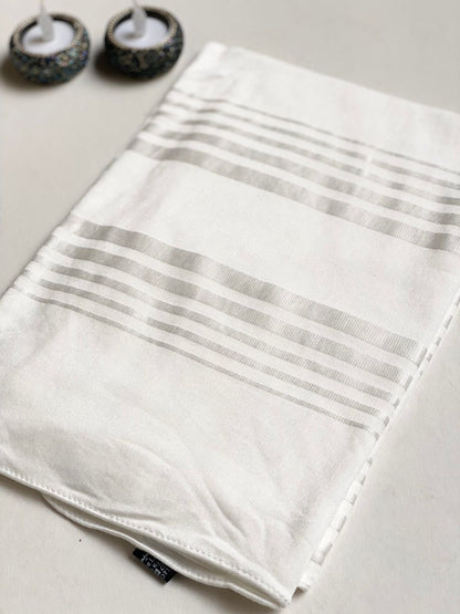 Stripped cotton lycra scarf