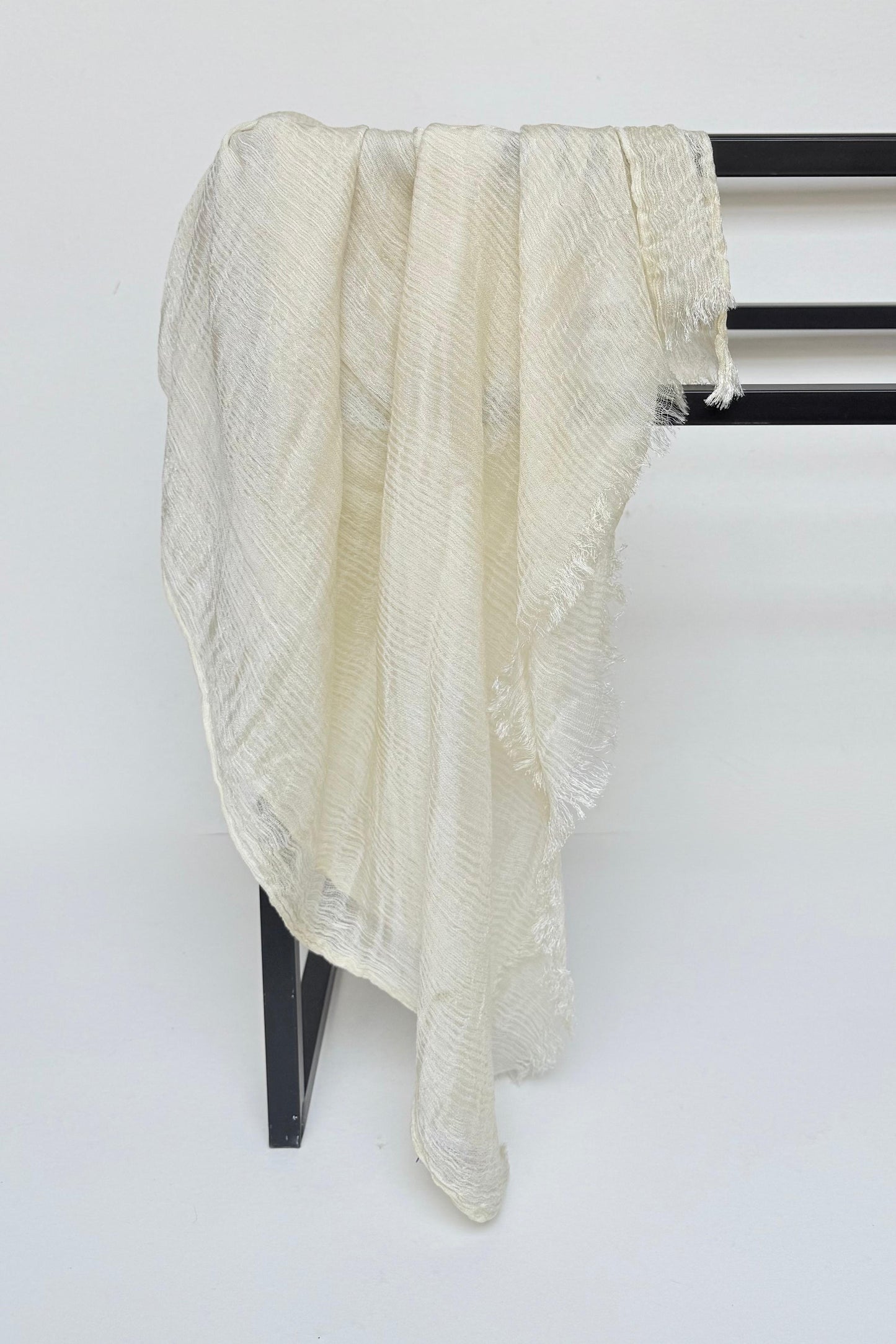 Feather loom scarf