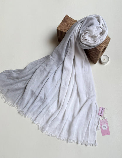 Ombre linen scarf.