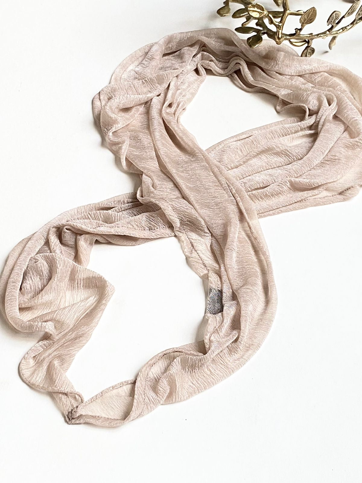 Sheer twist scarf