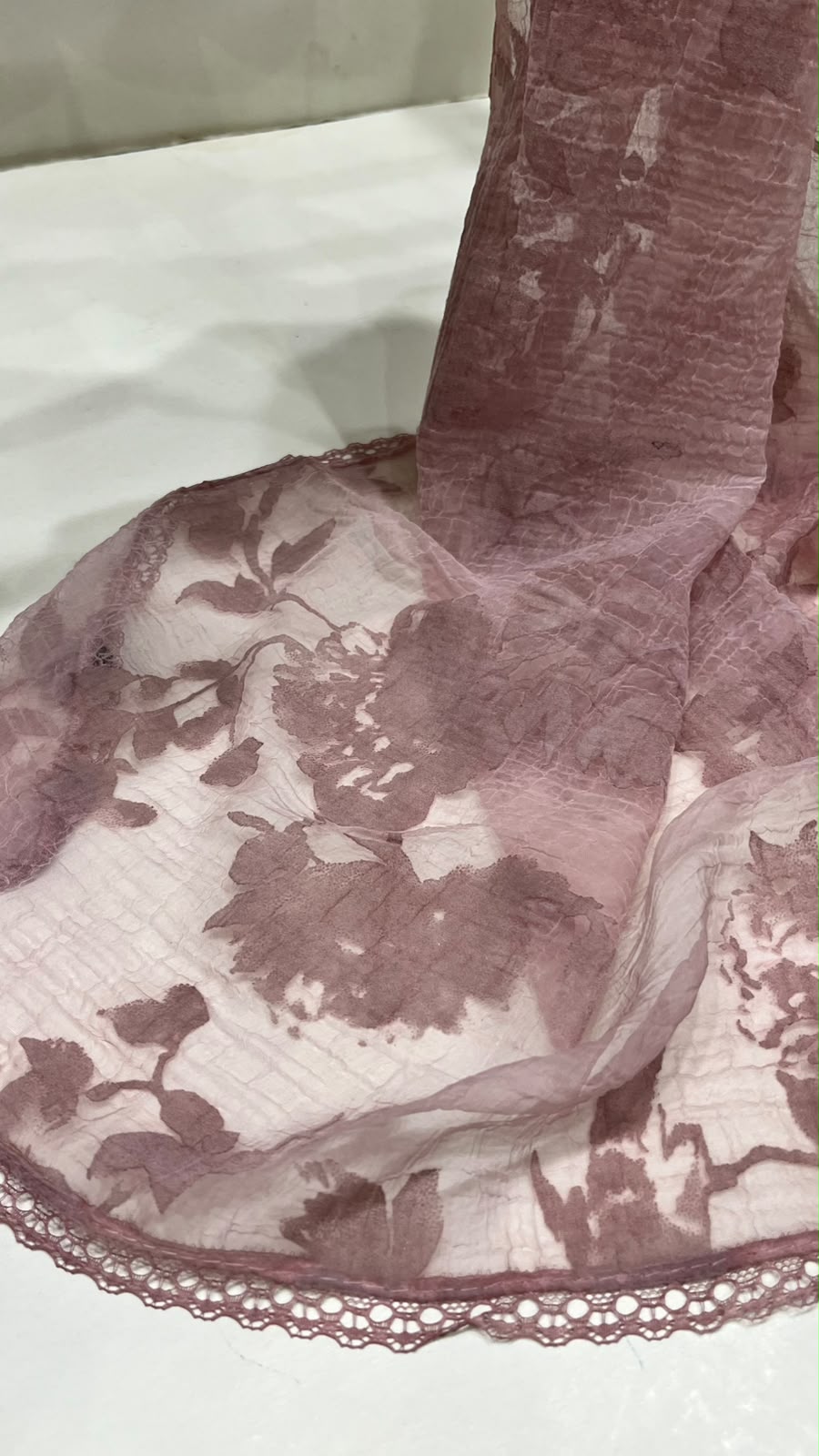 Cashmere velvet scarf