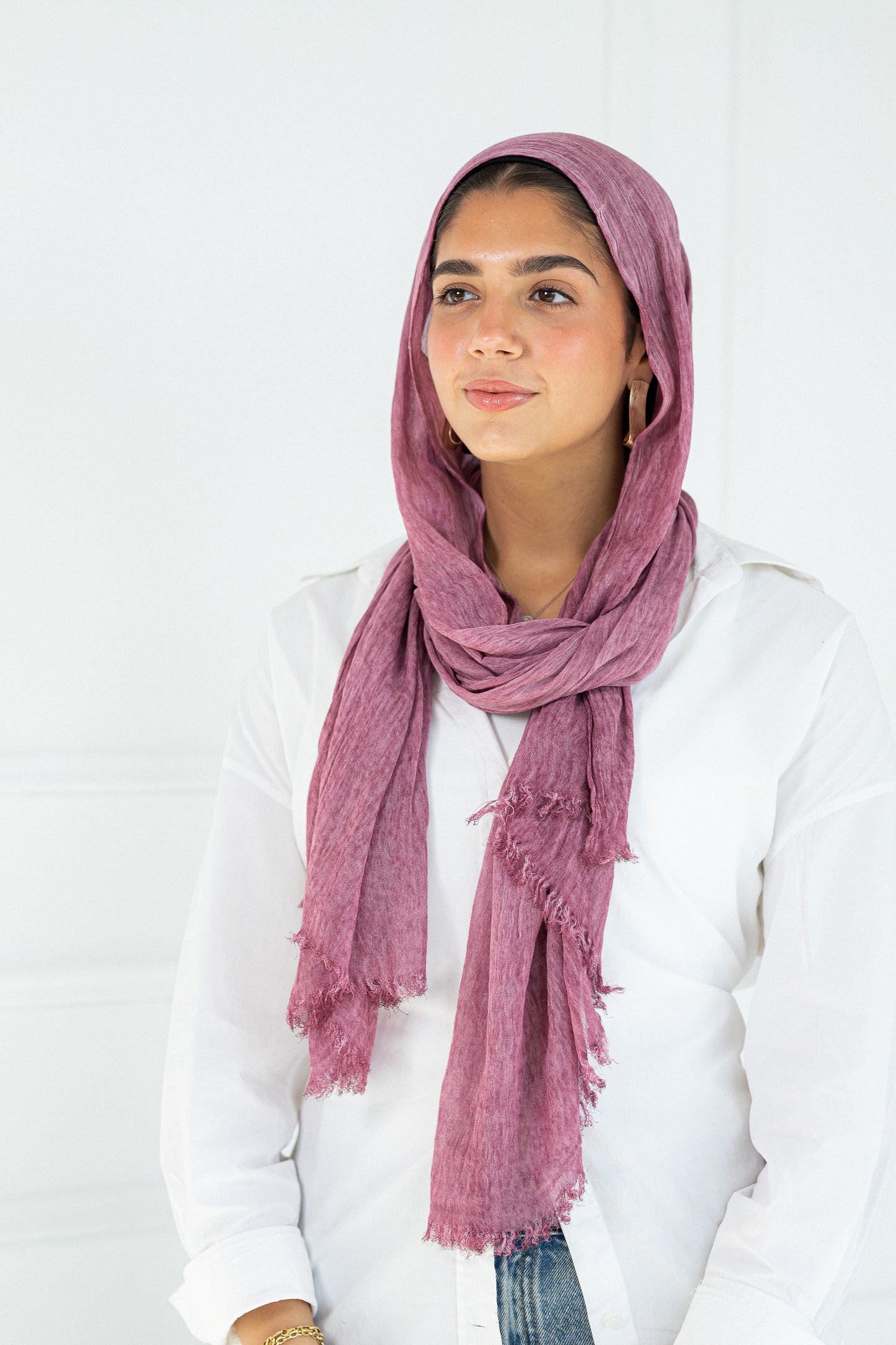 Crush Drape scarf.