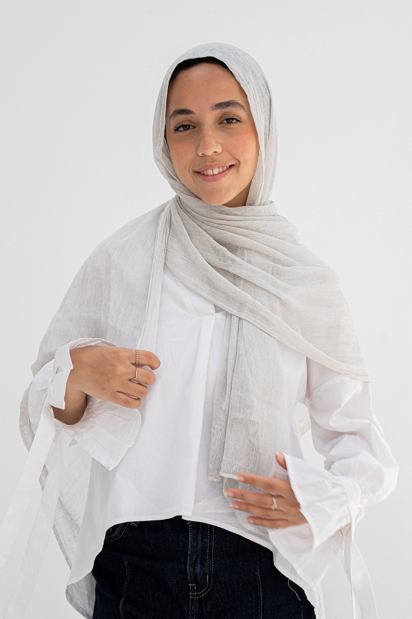 Ash grey laya scarf