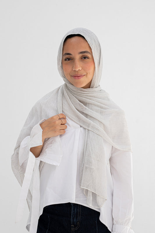 Ash grey laya scarf