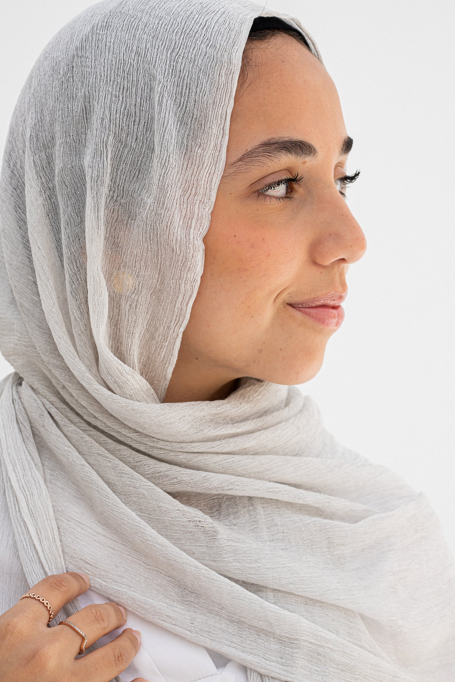 Ash grey laya scarf