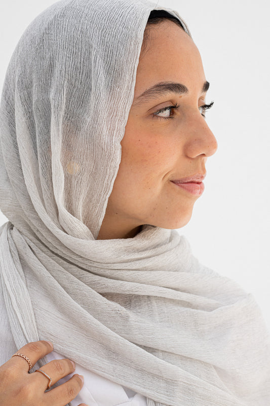 Ash grey laya scarf