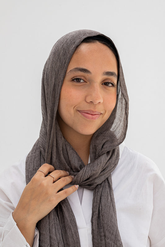 Dark Greyish Laya Scarf