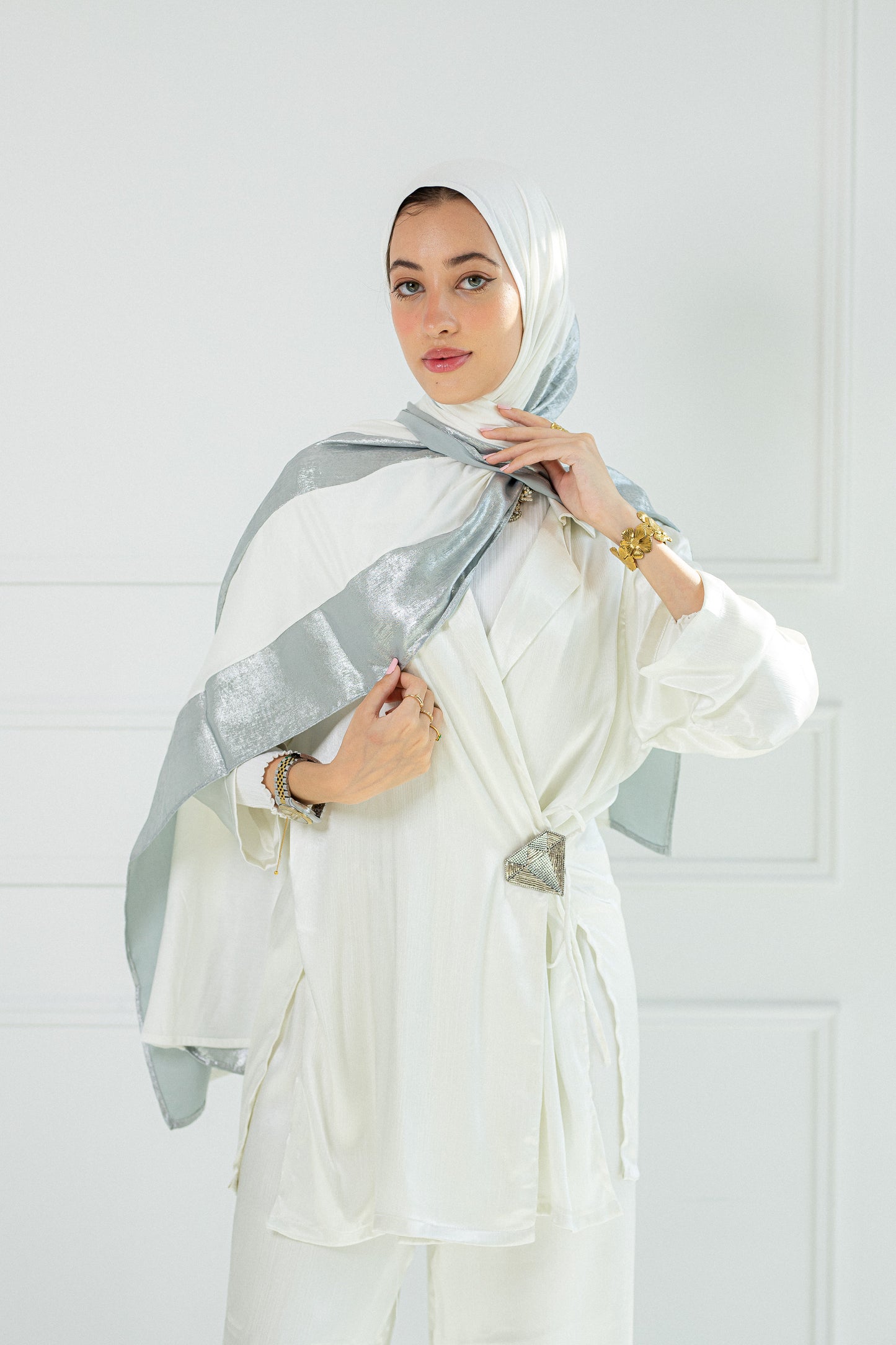 Silver dusk scarf.