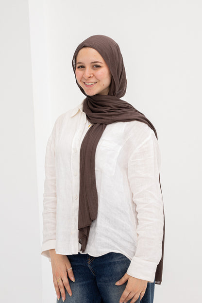 Brown lulwah scarf