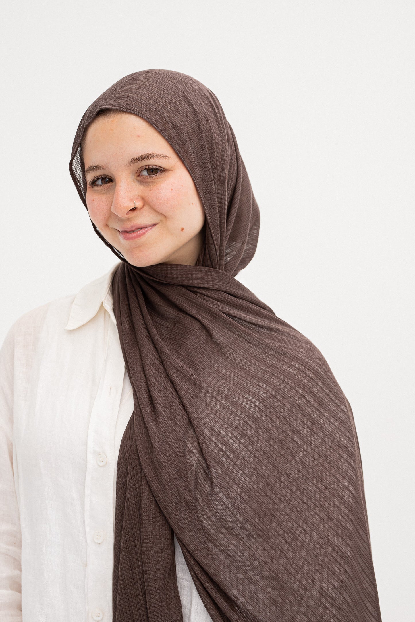 Brown lulwah scarf