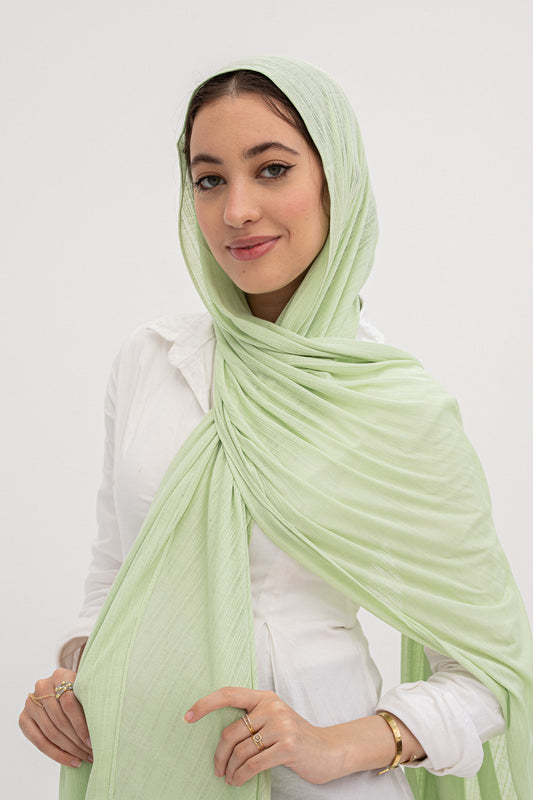Pistachio lulwah scarf.