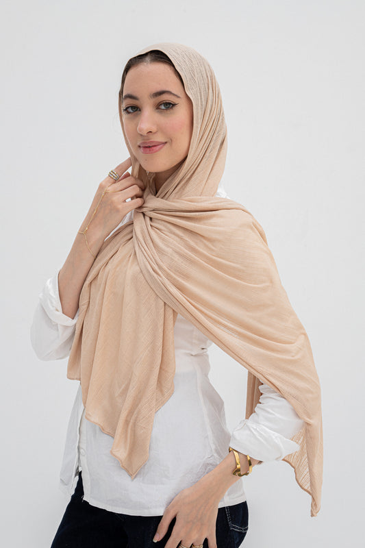 Beige lulwah scarf