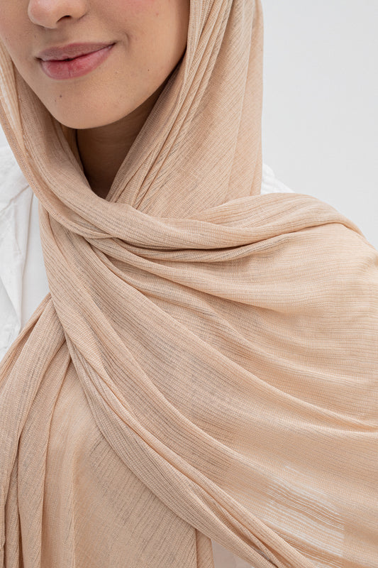 Beige lulwah scarf