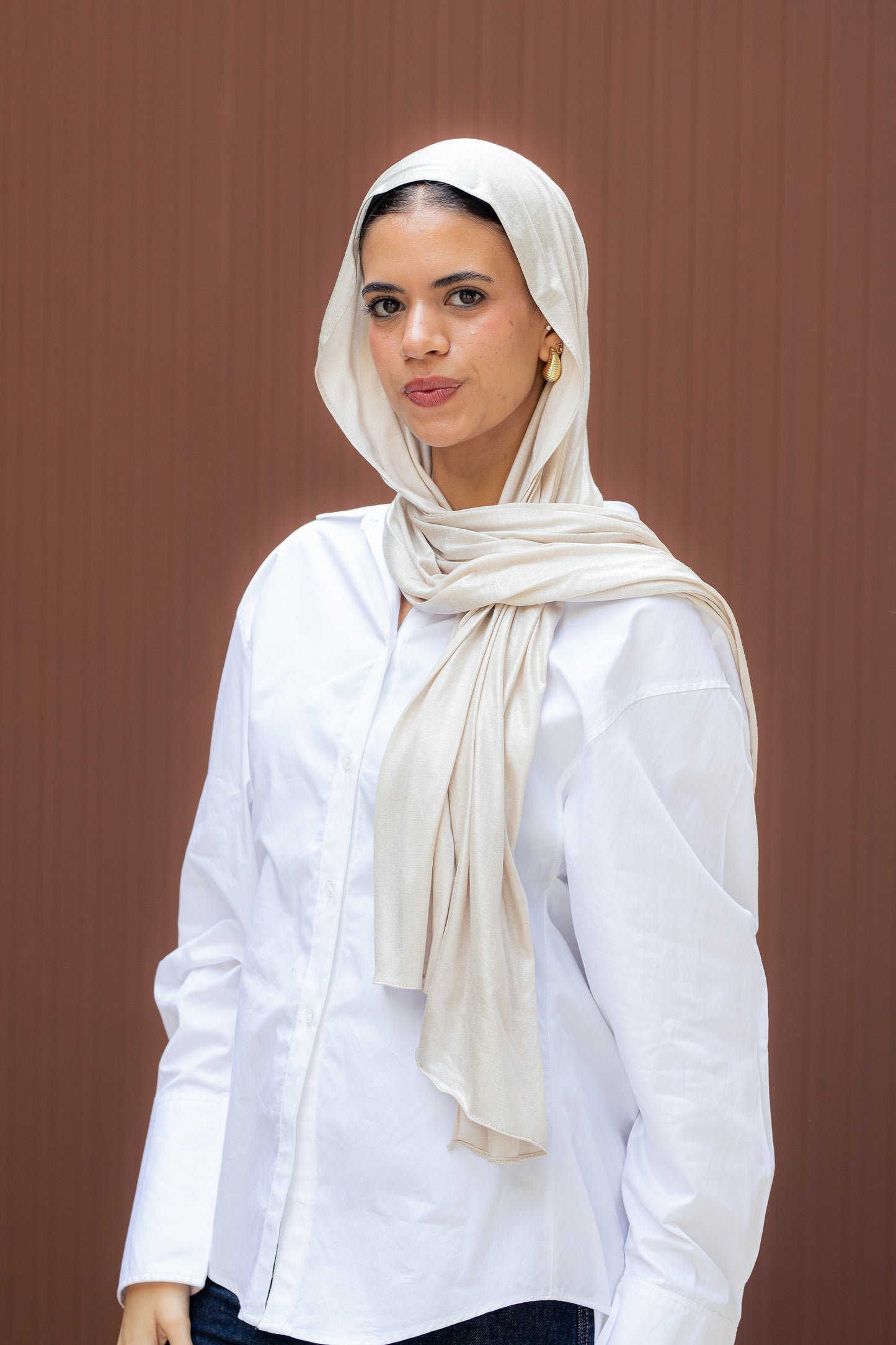 Glam cotton lycra scarf