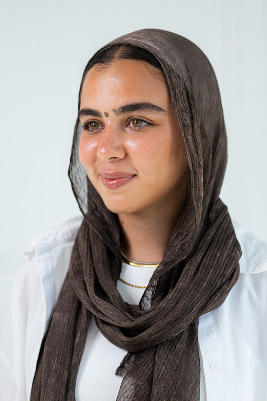 Feather loom scarf