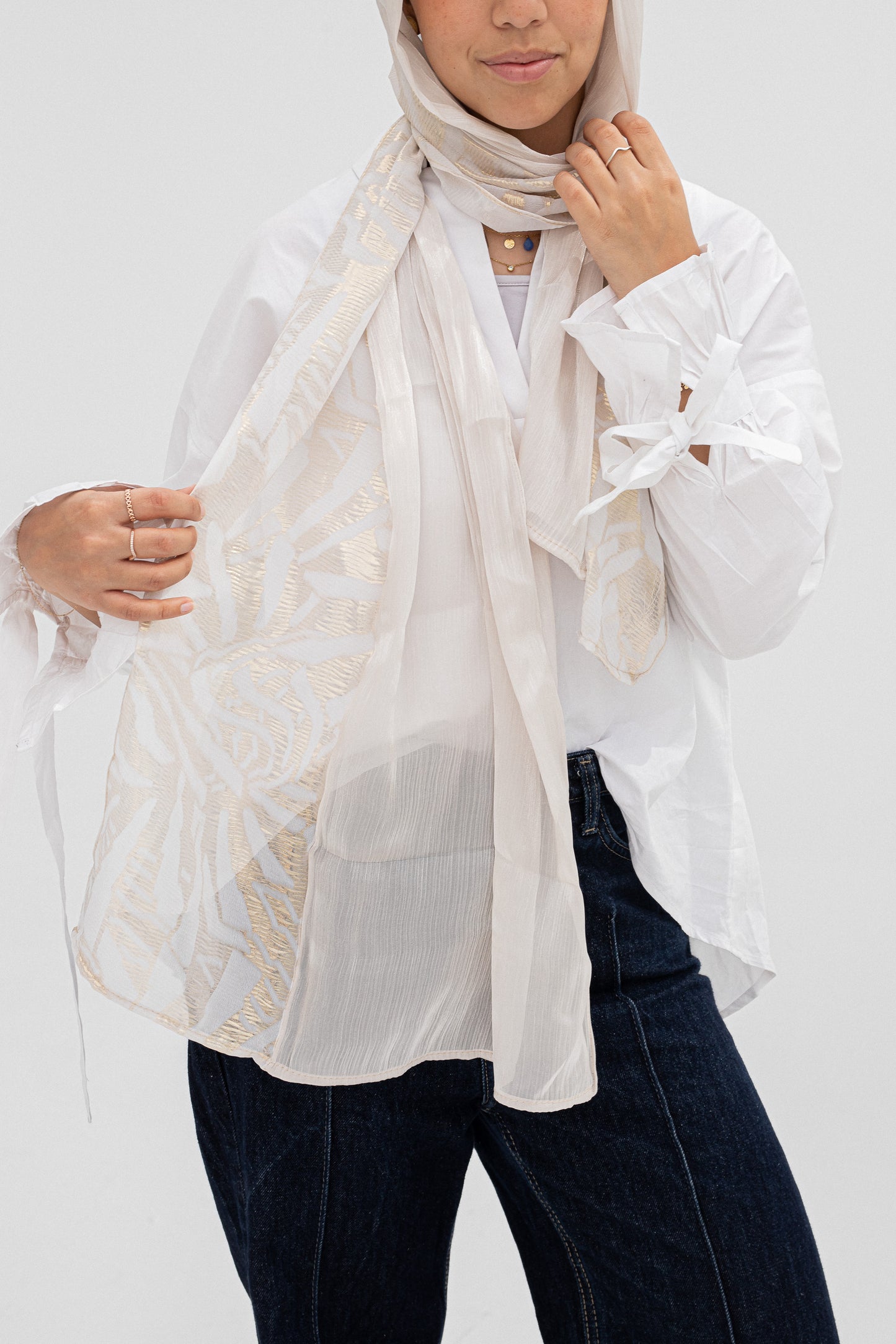 Beige Goldea scarf