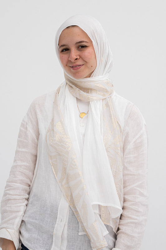 Goldea chiffon scarf
