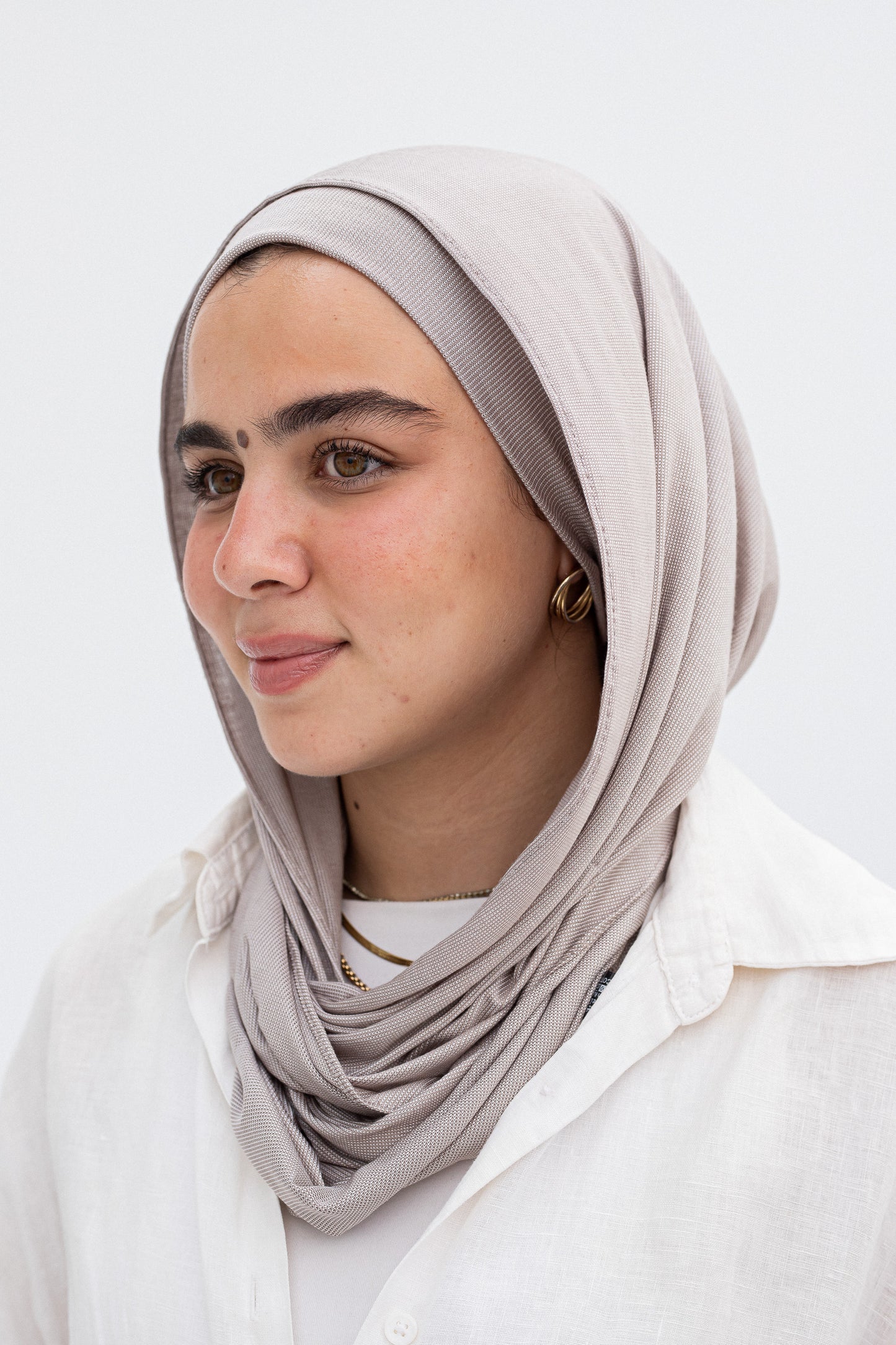 Stripped cafe twist scarf