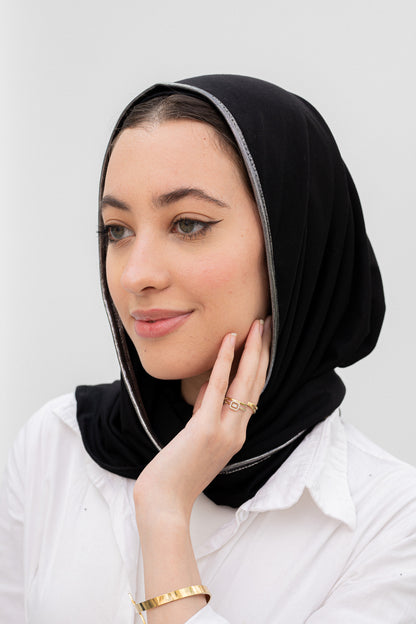 Shima scarf/silver border