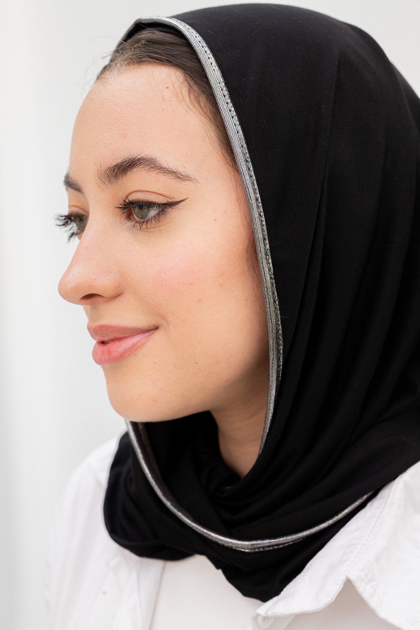 Shima scarf/silver border
